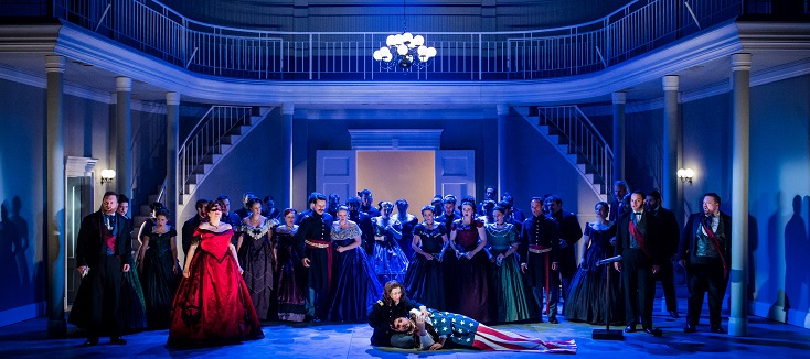 au nouveau théâtre de Grange Park Opera, "Un ballo in maschera" de Verdi
