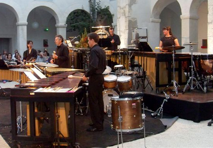 l'ensemble Percussions-Claviers de Lyon se produit à Cordes en ballade
