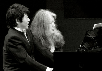 les pianiste Lang Lang et Martha Argerich au Verbier Festival and Academy 2007