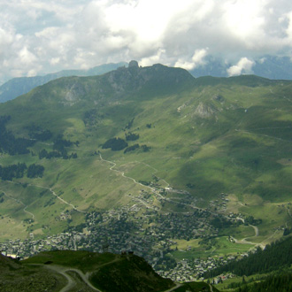 vue générale du villafe de Verbier (Suisse) par Bertrand Bolognesi