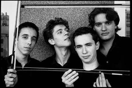 les jeunes musiciens du Quatuor Ébène